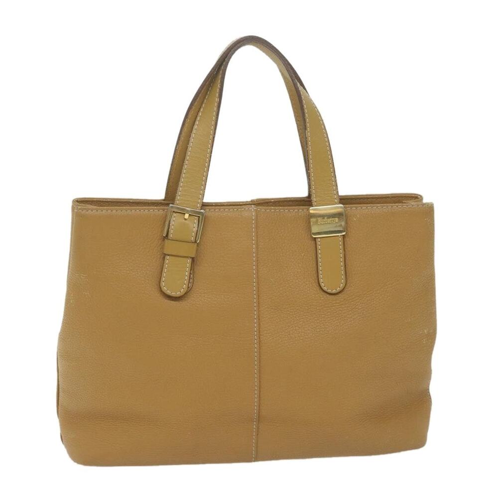 Burberry Leather Tote Bag Beige
